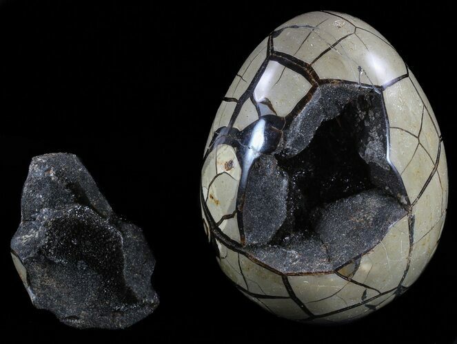 Septarian Dragon Egg Geode - Removable Section #59255